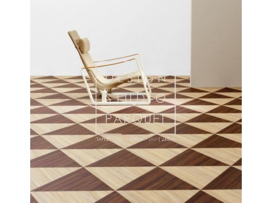 Дизайнерская виниловая плитка Forbo Flooring Systems Allura Form Triangle blond ahorn w69013
